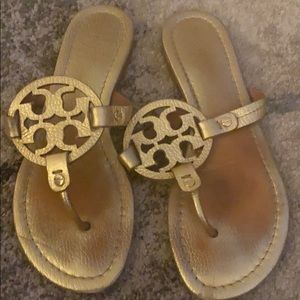 Tory Burch Miller Sandals in gold